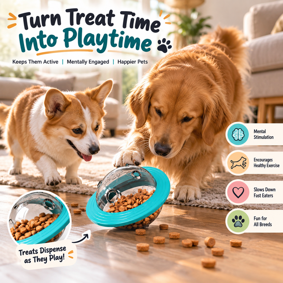 IQ Treat-Dispensing Ball